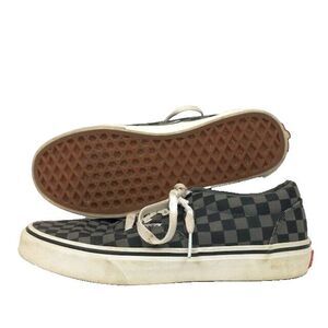 Vans Off The Wall - Youth Size 5 - Black/Gray Checkered Low Skate Shoes - 721356